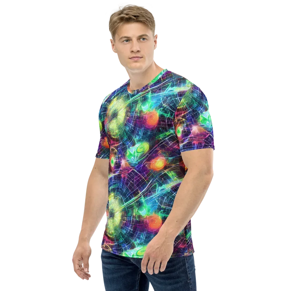 Nova Network on Men's Crew Neck T-Shirt — Left