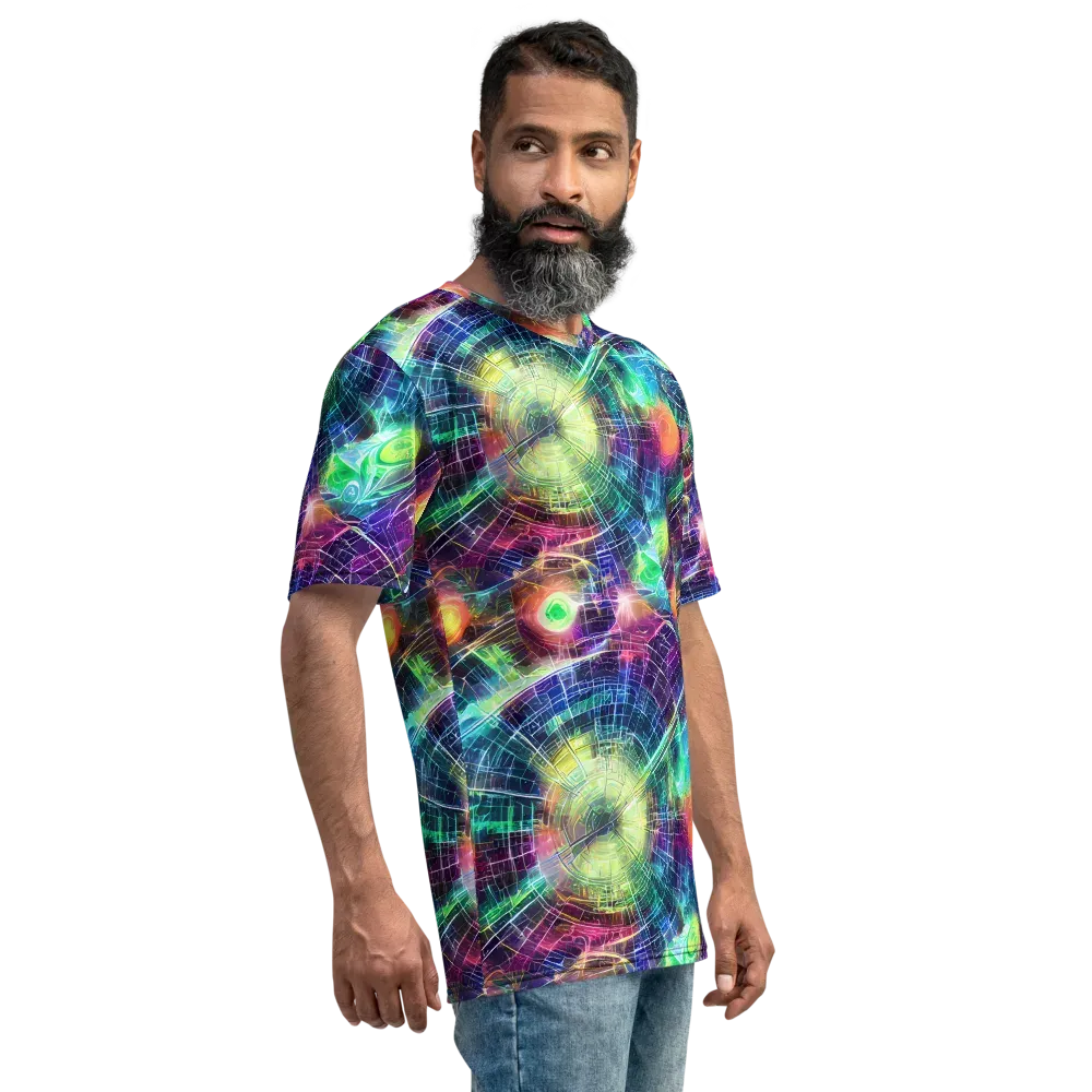 Nova Network on Men's Crew Neck T-Shirt — Right