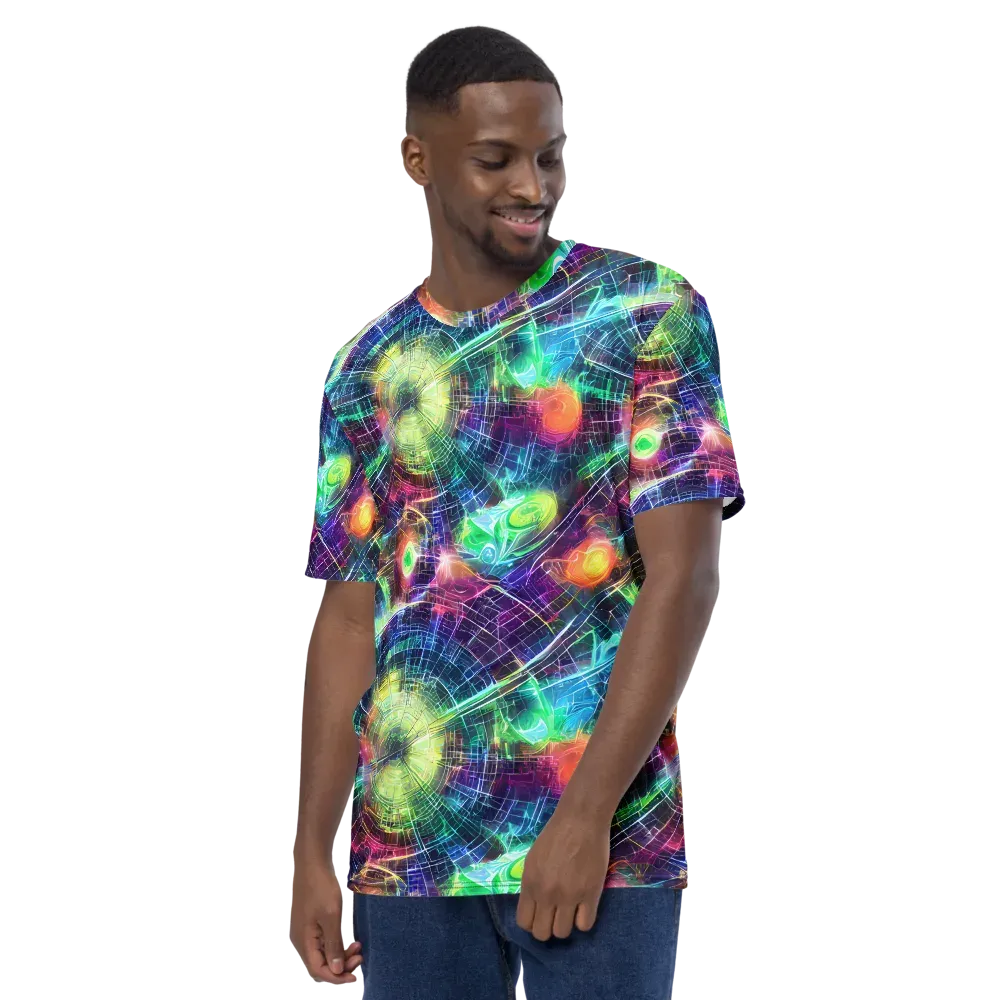 Nova Network on Men's Crew Neck T-Shirt — Left