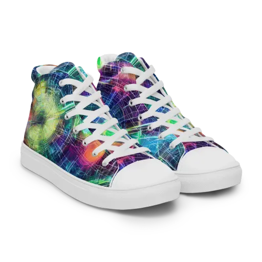 Nova Network on a Men's High Top Canvas Shoes