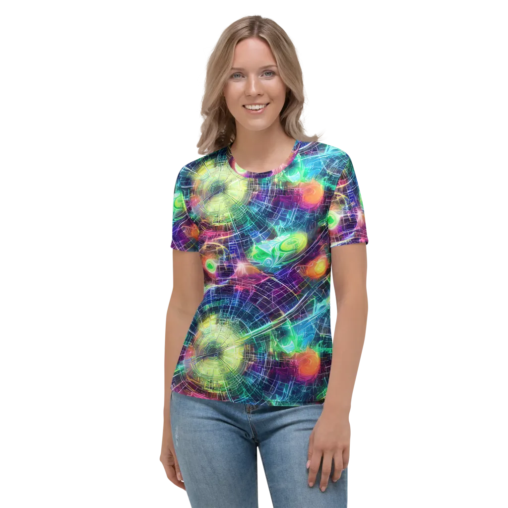 Nova Network on Women's Crew Neck T-Shirt — Front