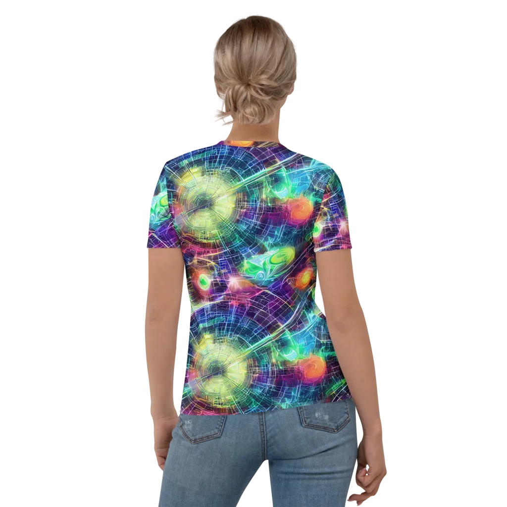 Nova Network on Women's Crew Neck T-Shirt — Back