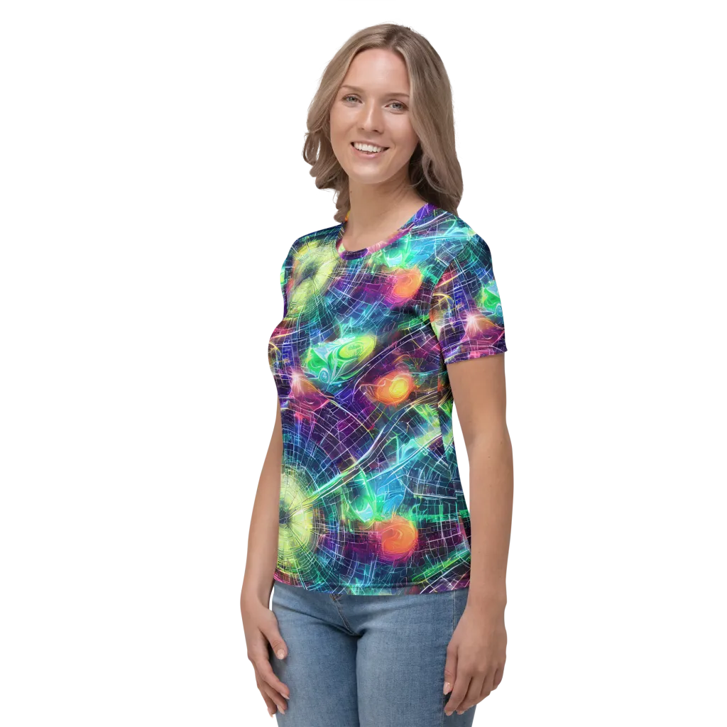 Nova Network on Women's Crew Neck T-Shirt — Left