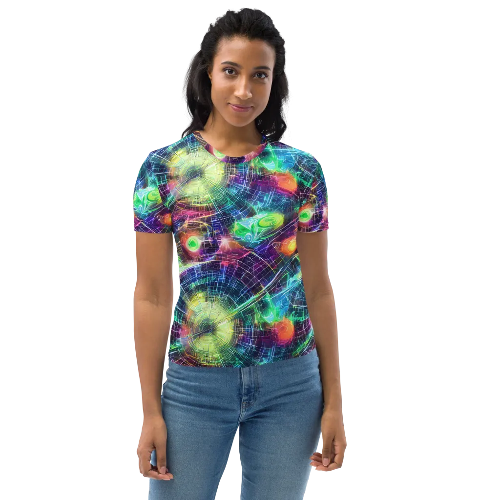 Nova Network on Women's Crew Neck T-Shirt — Front