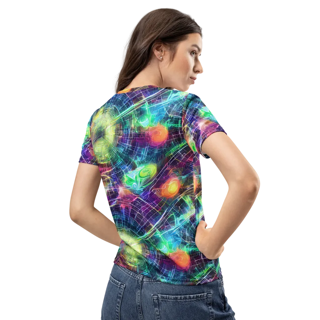 Nova Network on Women's Crew Neck T-Shirt — Back