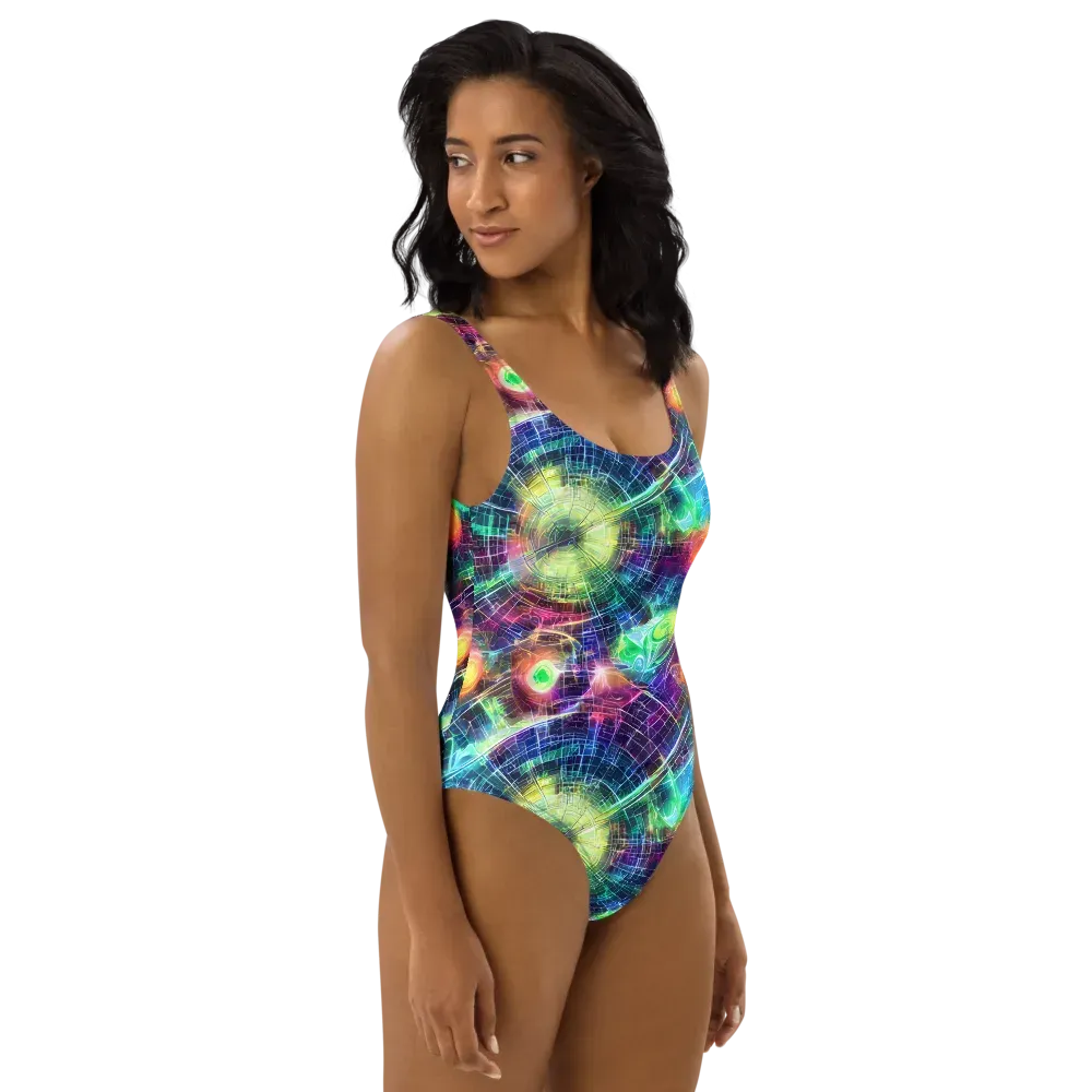 Nova Network on One-Piece Swimsuit — Right