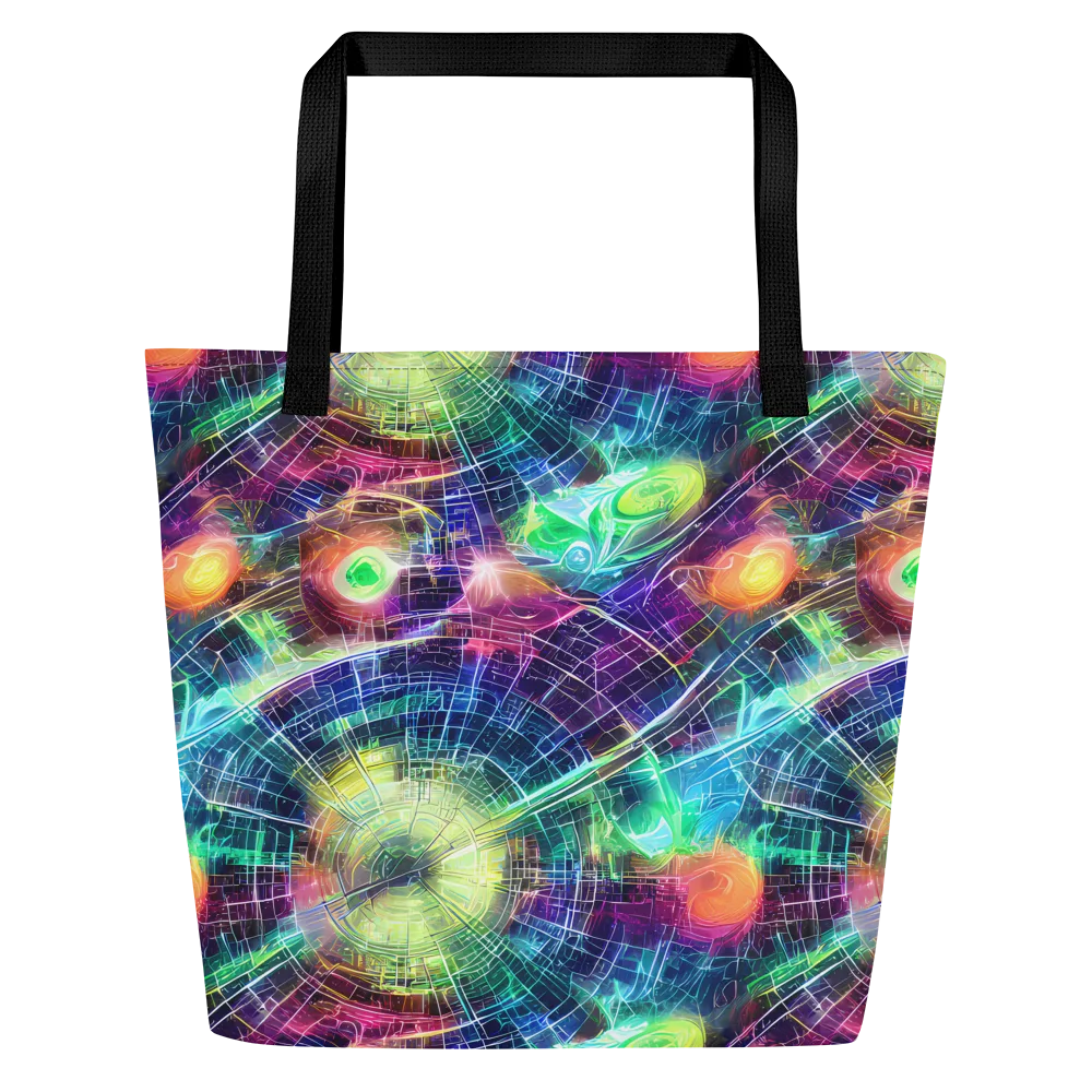 Nova Network on Large Tote Bag W/ Pocket — Front