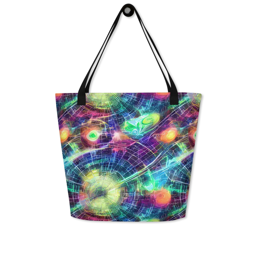 Nova Network on Large Tote Bag W/ Pocket — Front