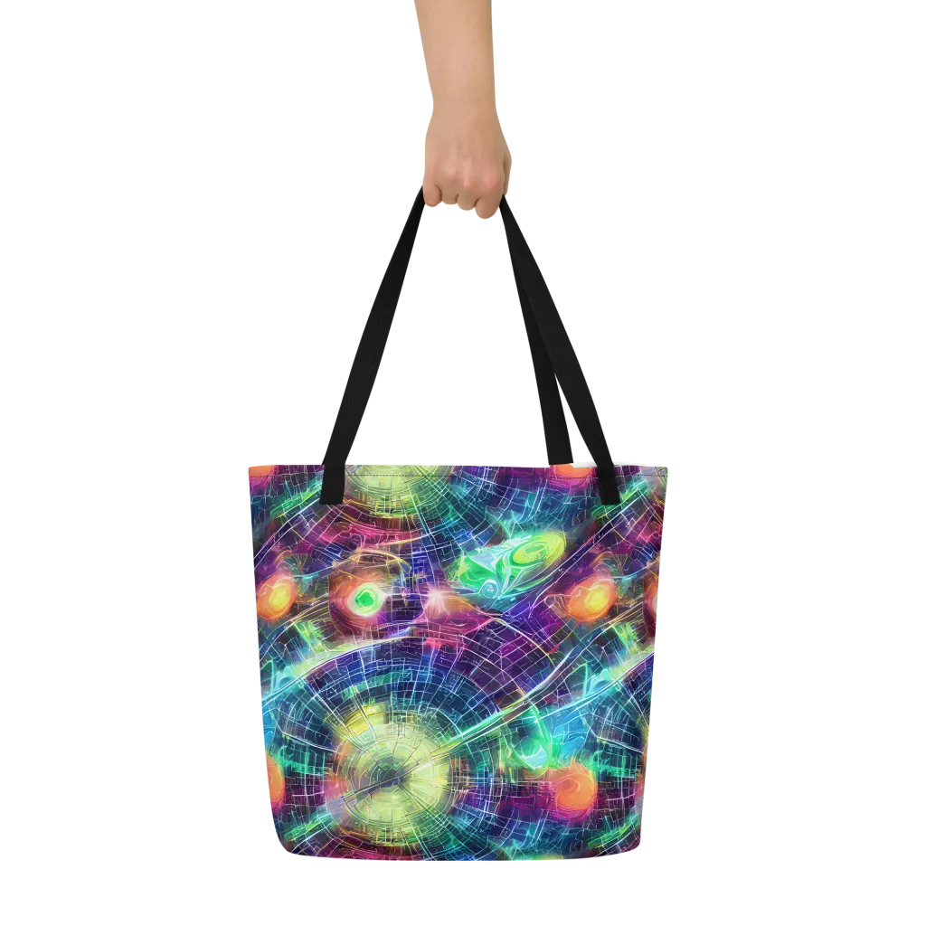 Nova Network on Large Tote Bag W/ Pocket — Front