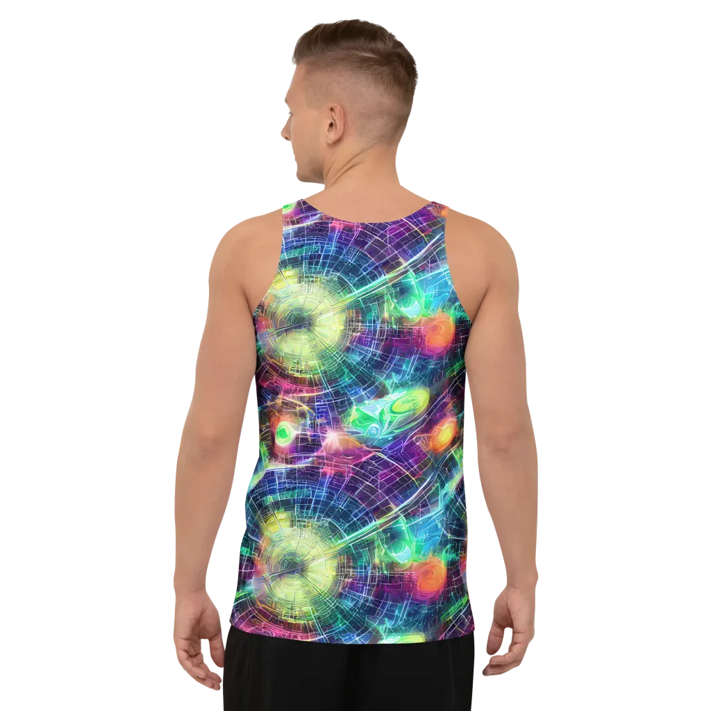 Nova Network on Men's Tank Top — Back