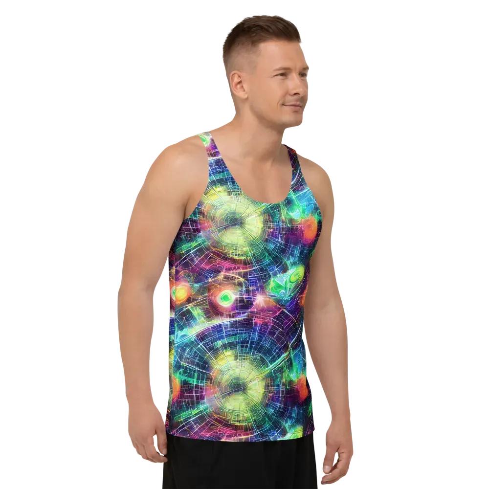 Nova Network on Men's Tank Top — Right Front