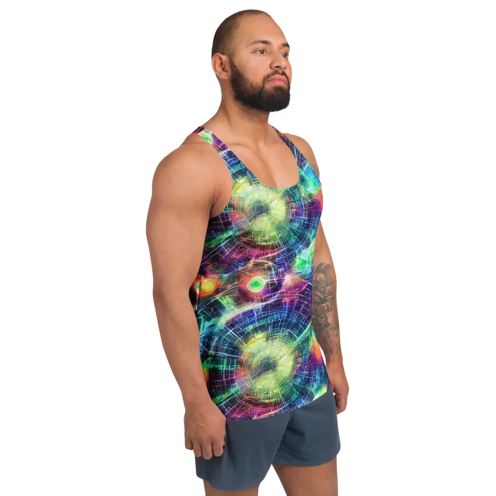 Nova Network on Men's Tank Top — Right Front