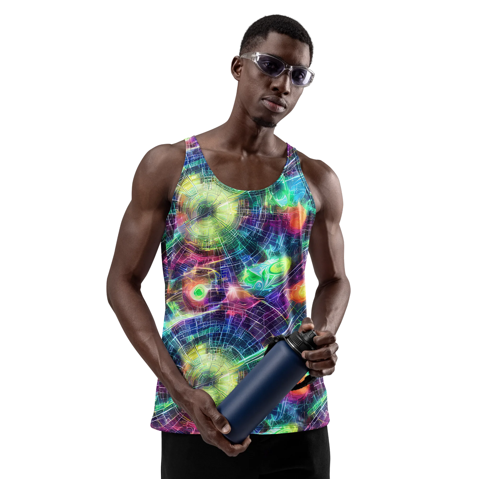 Nova Network on Men's Tank Top — Front