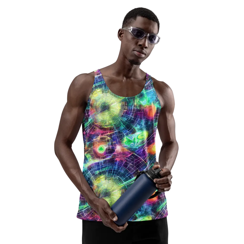 Nova Network on Men's Tank Top — Front