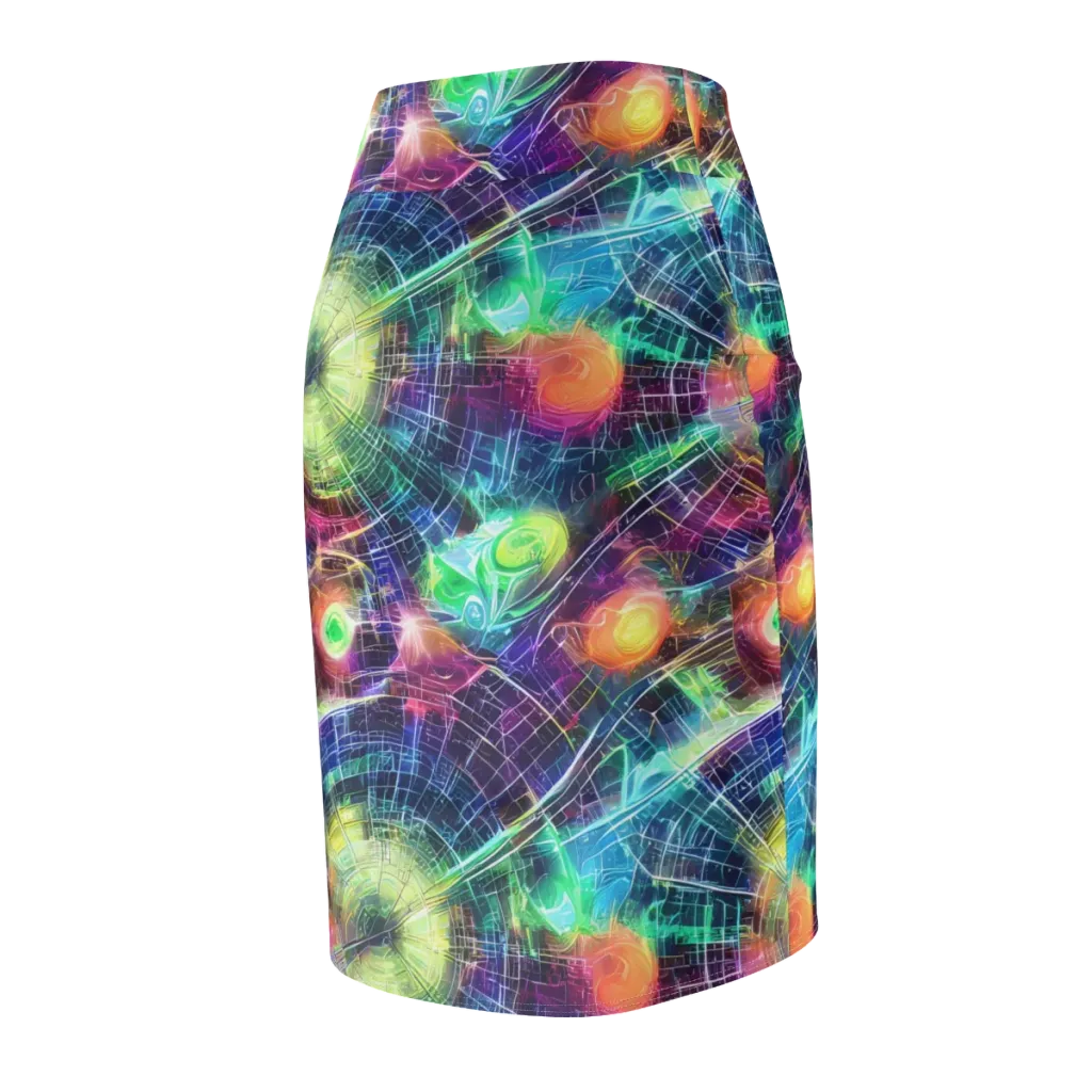 Nova Network on Pencil Skirt — Back Side