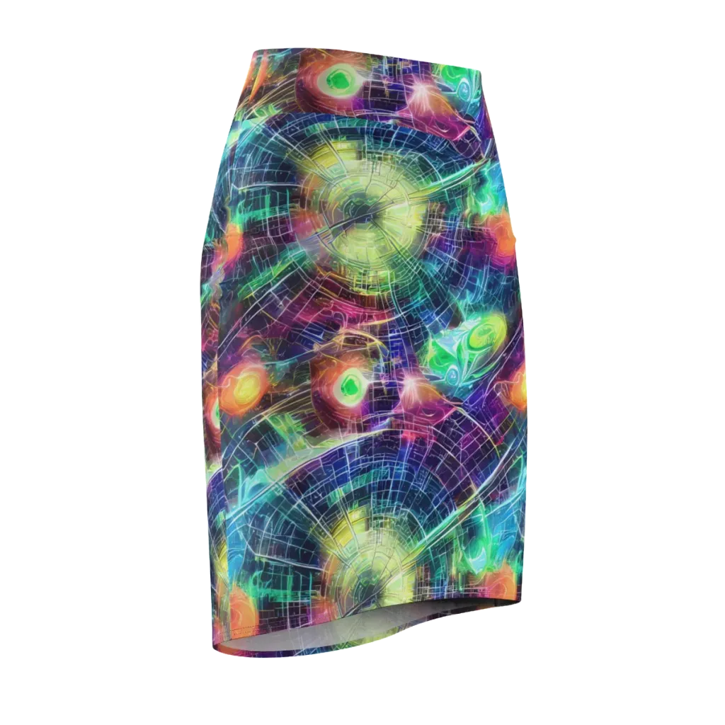 Nova Network on Pencil Skirt — Front Side