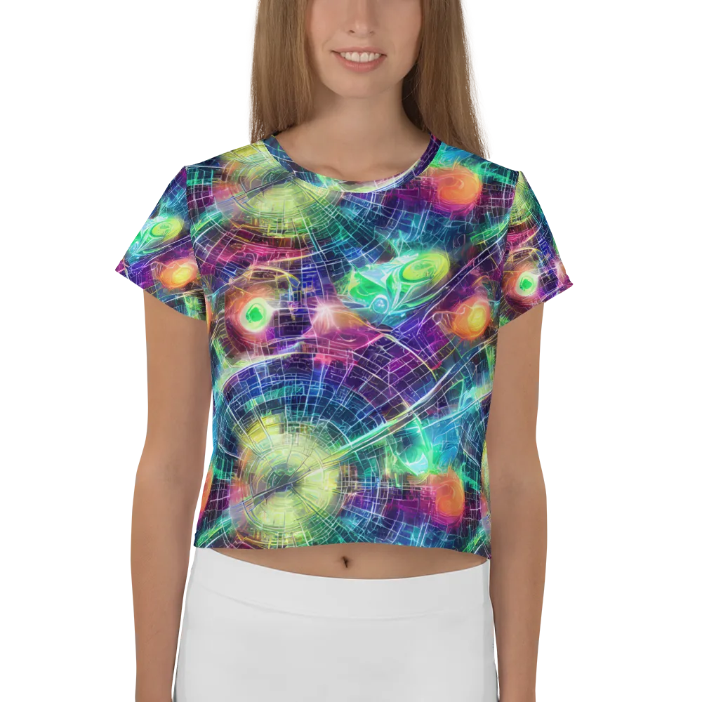 Nova Network on Crop Tee — Front