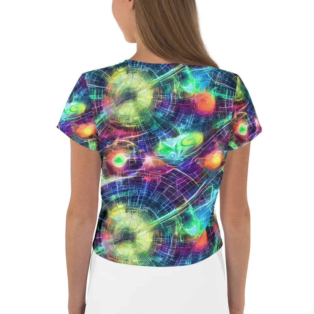 Nova Network on Crop Tee — Back