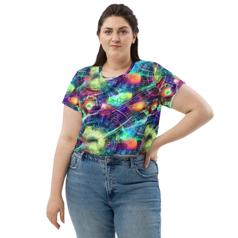 Nova Network on Crop Tee — Front