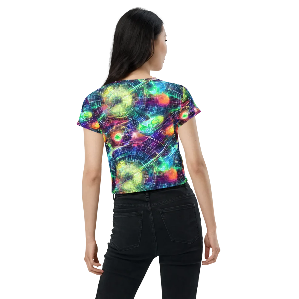 Nova Network on Crop Tee — Back