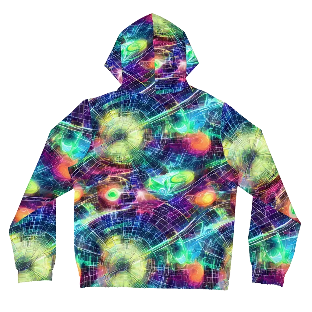 Nova Network on Women's Full-Zip Hoodie — Back