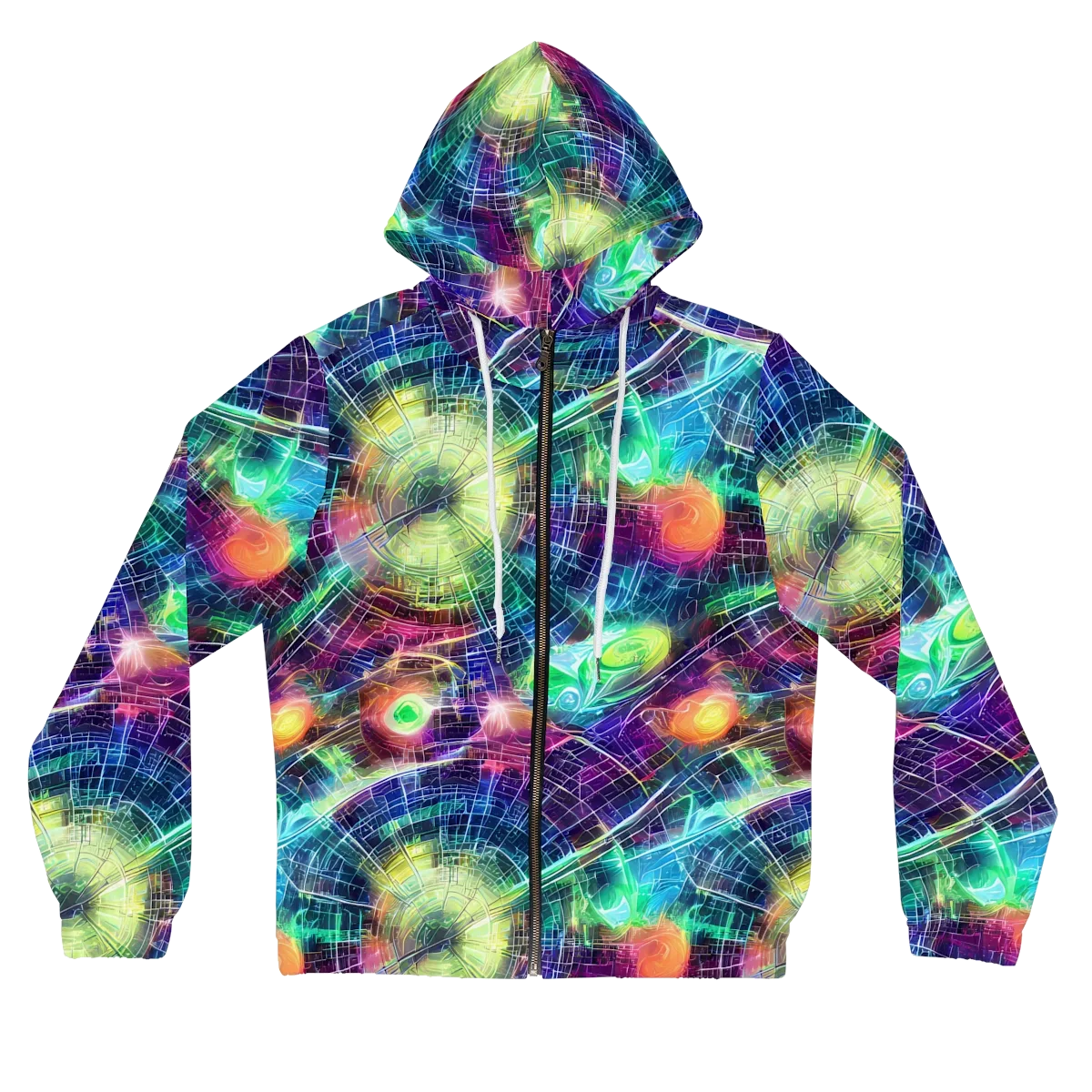 Nova Network on Women's Full-Zip Hoodie — Front