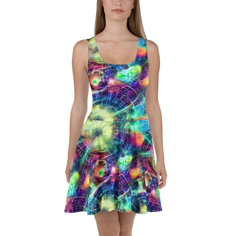 Nova Network on Skater Dress — Front