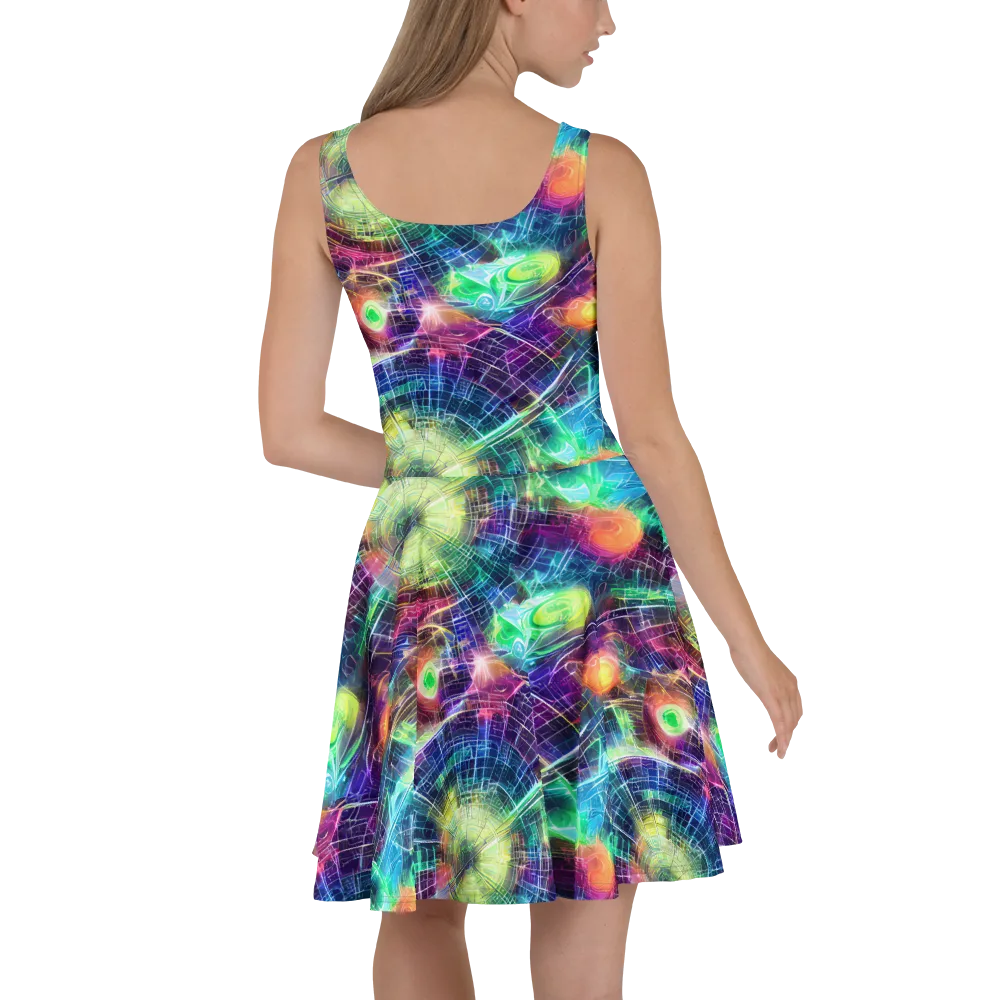 Nova Network on Skater Dress — Back