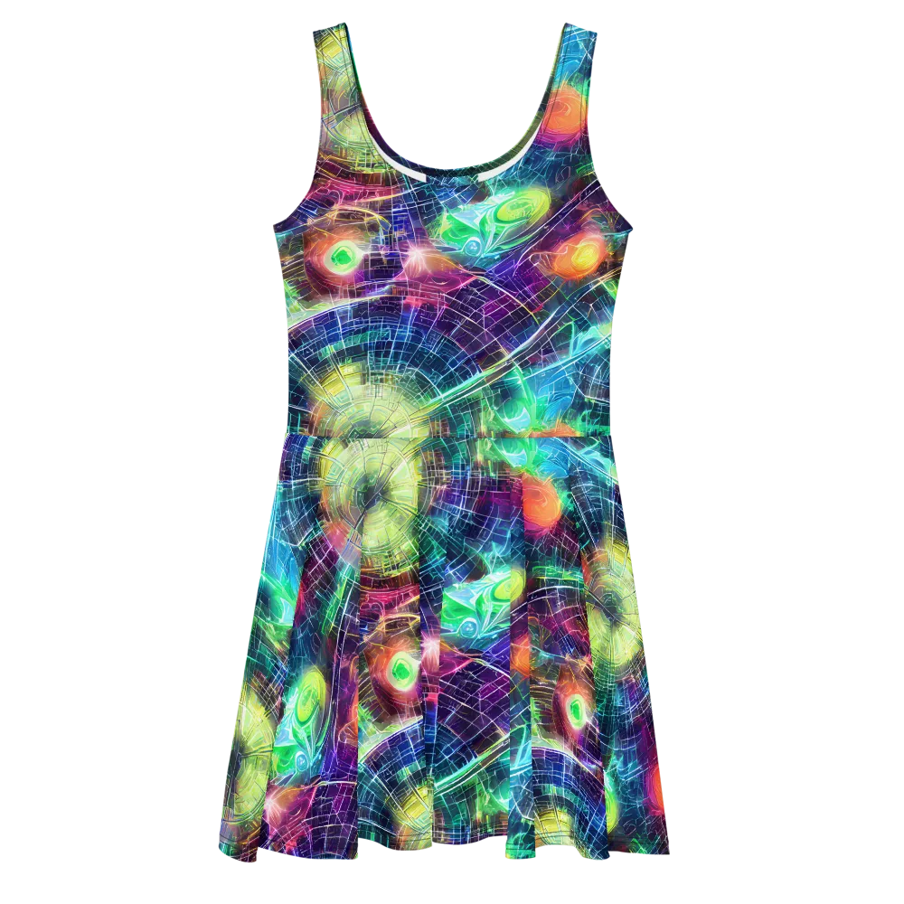 Nova Network on Skater Dress — Front