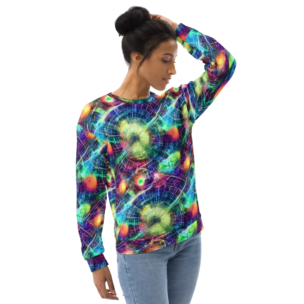 Nova Network on Sweatshirt — Right Front