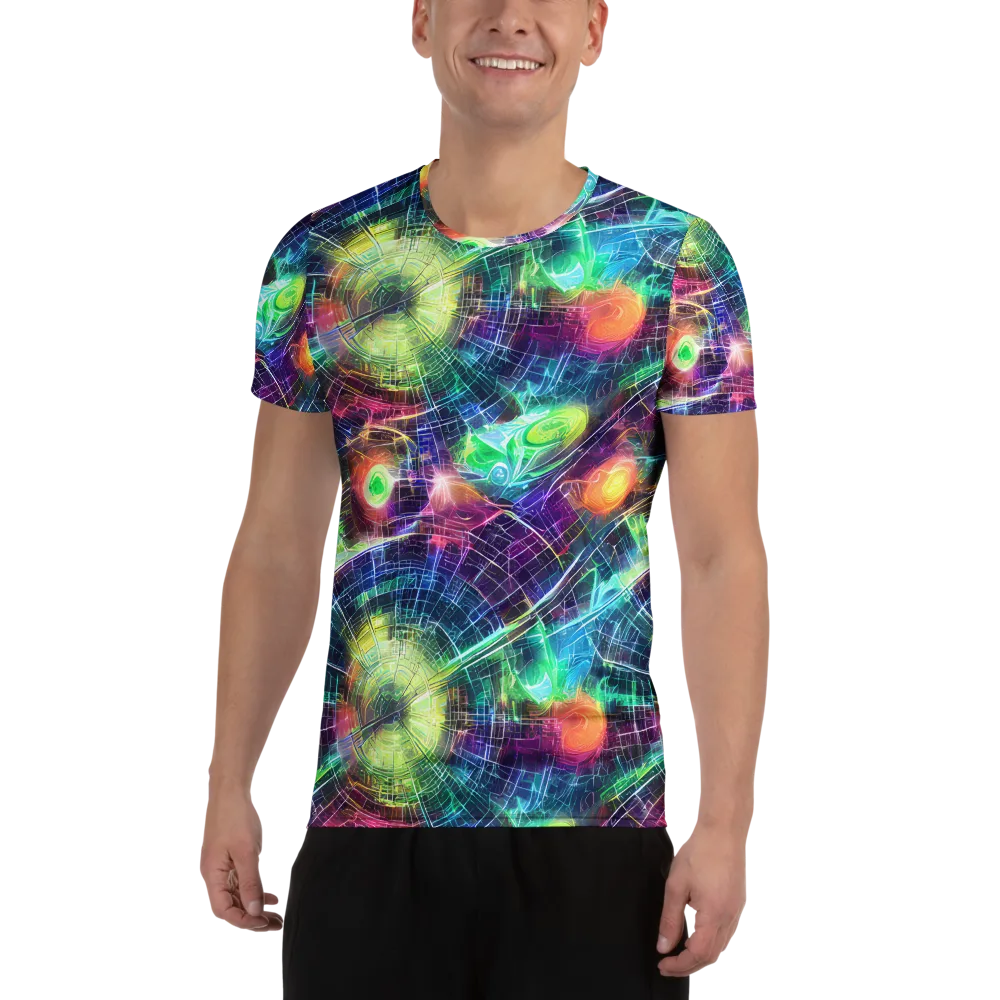 Nova Network on Men's Athletic T-Shirt — Front