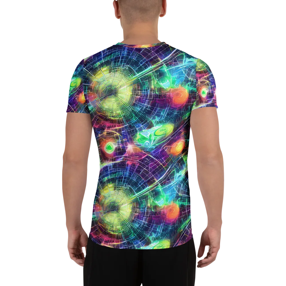 Nova Network on Men's Athletic T-Shirt — Back