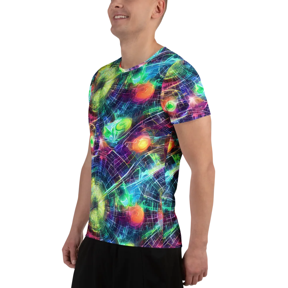 Nova Network on Men's Athletic T-Shirt — Left