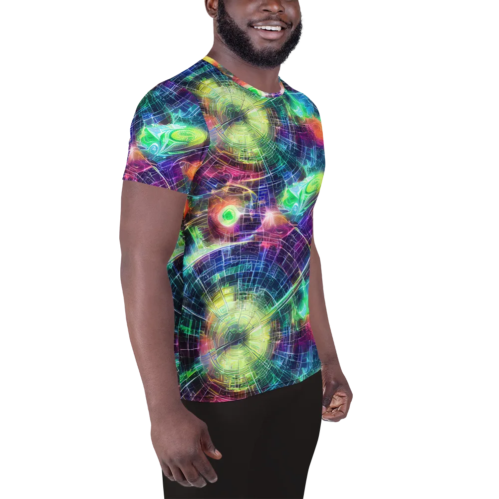 Nova Network on Men's Athletic T-Shirt — Right