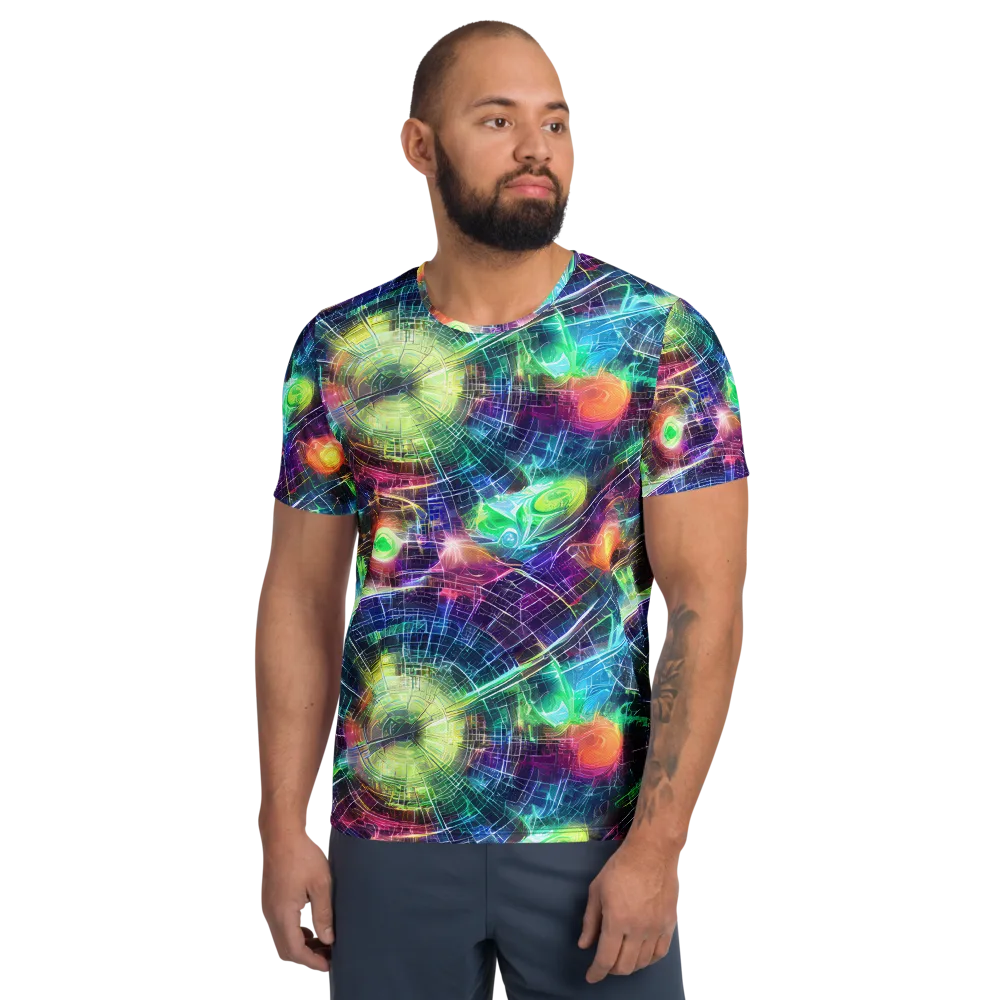 Nova Network on Men's Athletic T-Shirt — Front