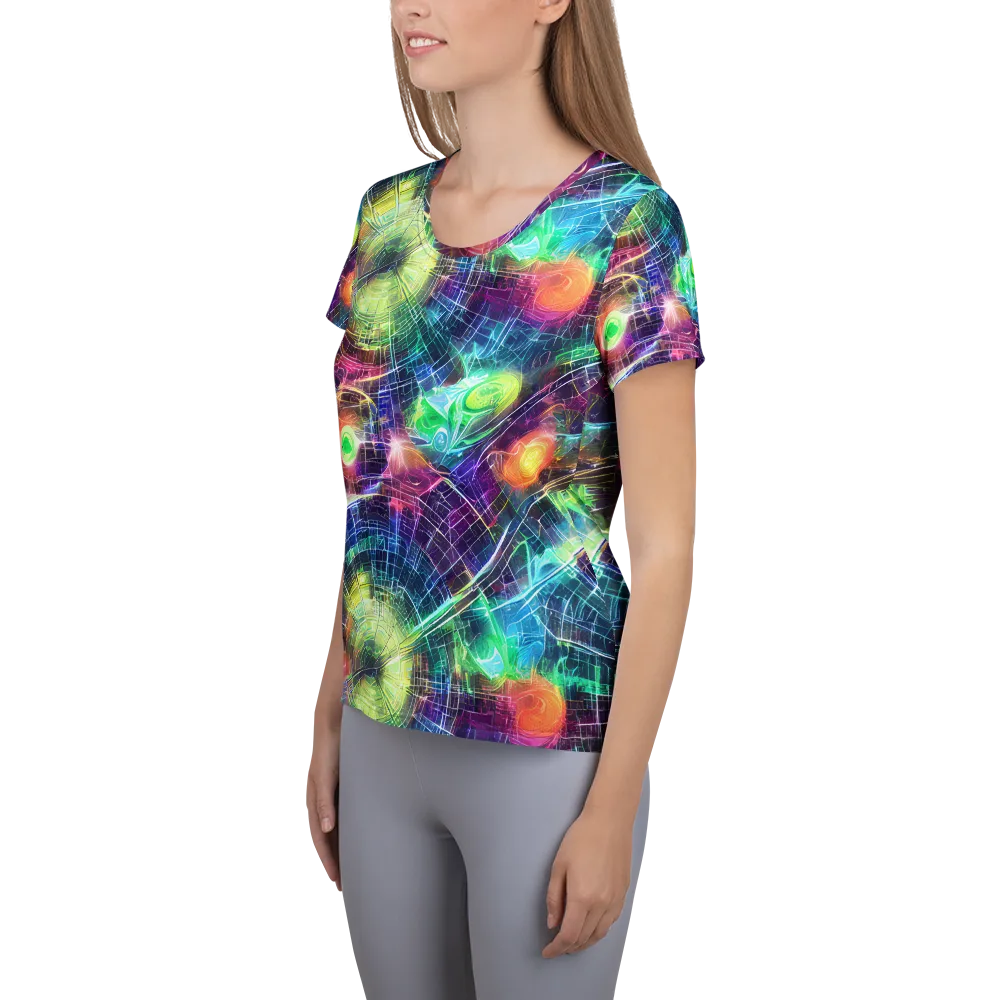 Nova Network on Women's Athletic T-Shirt — Left