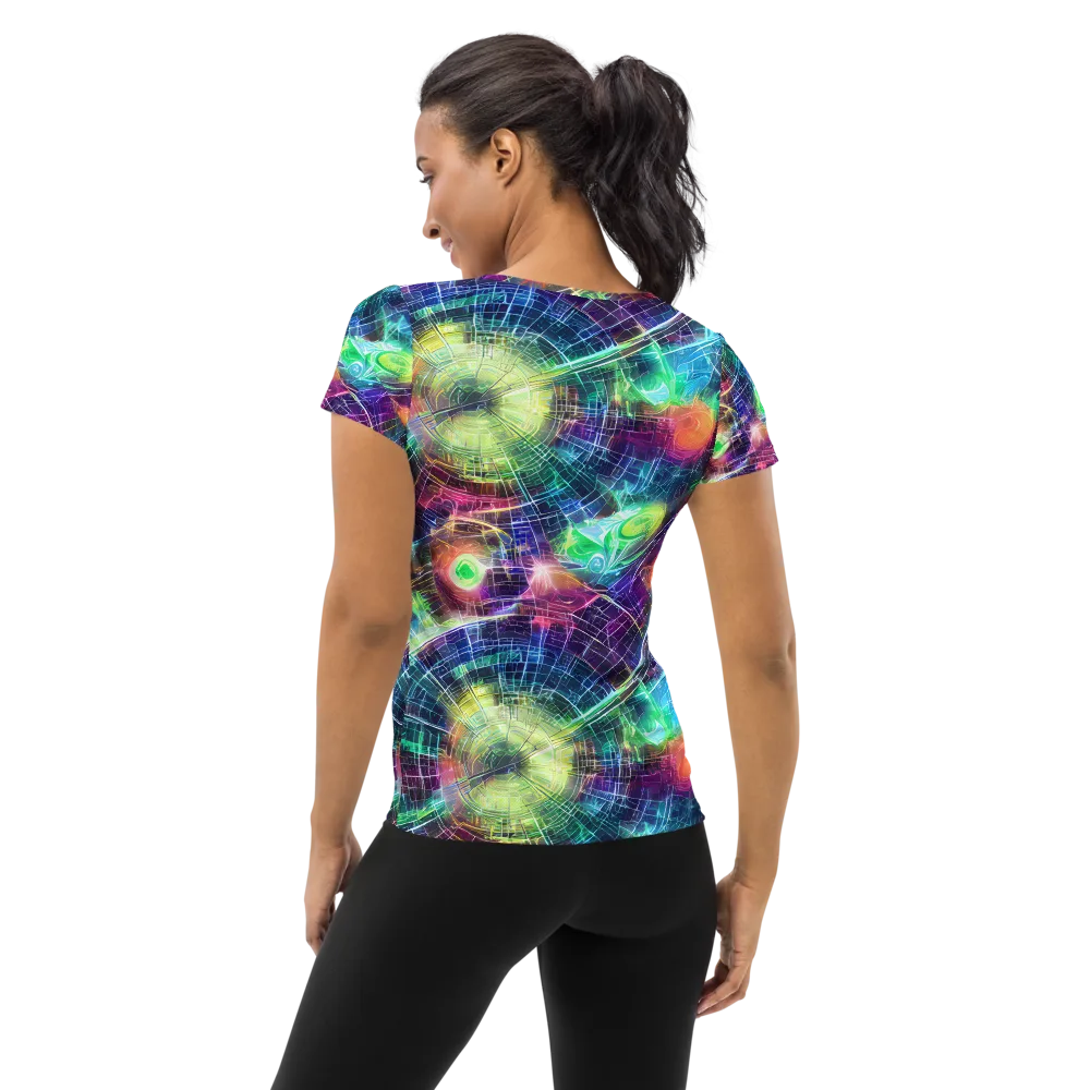 Nova Network on Women's Athletic T-Shirt — Back
