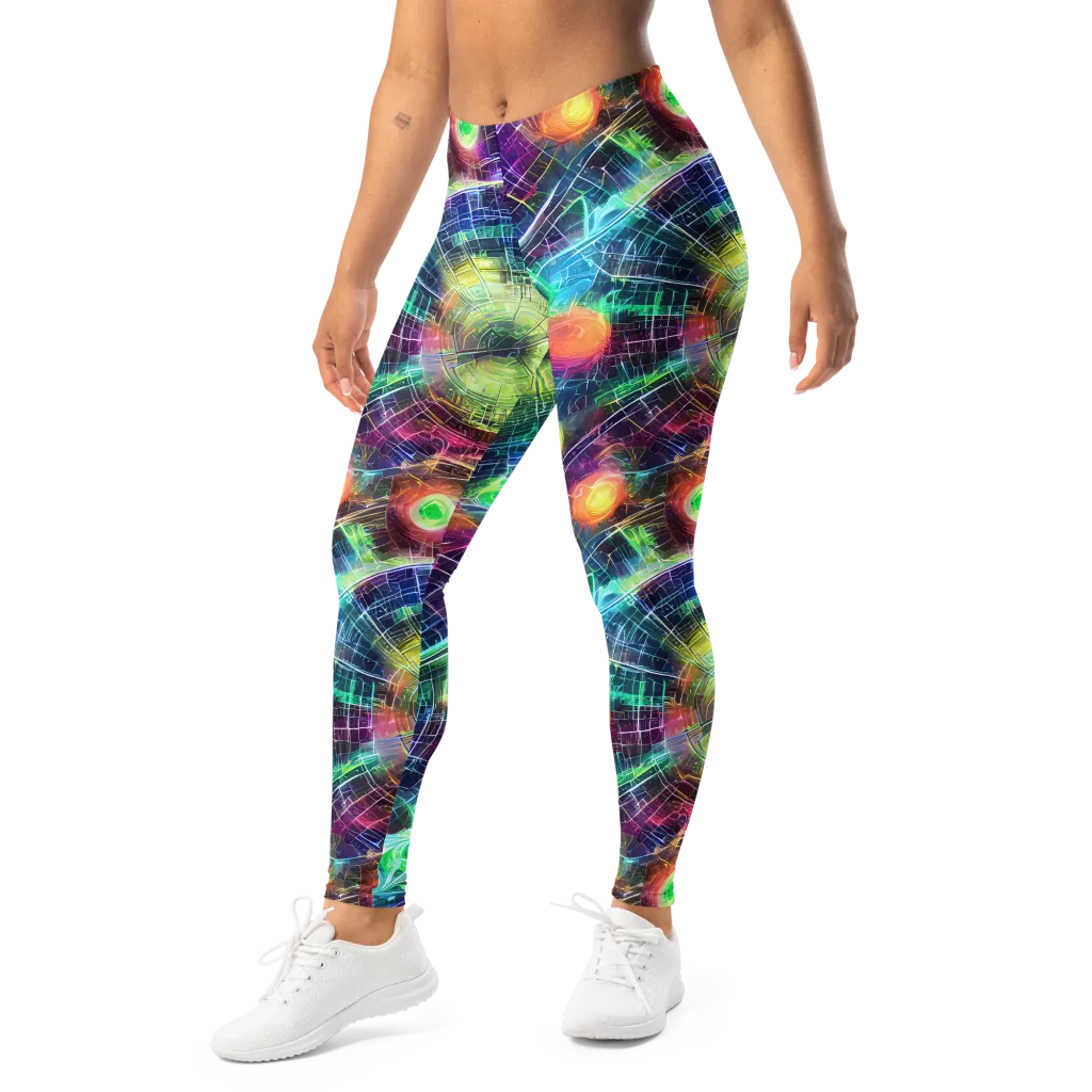 Nova Network on Leggings — Left Front