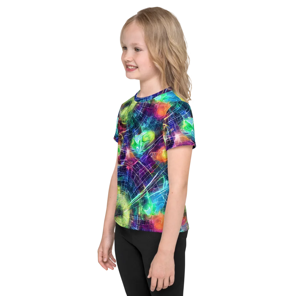 Nova Network on Kids Crew Neck T-Shirt — Left