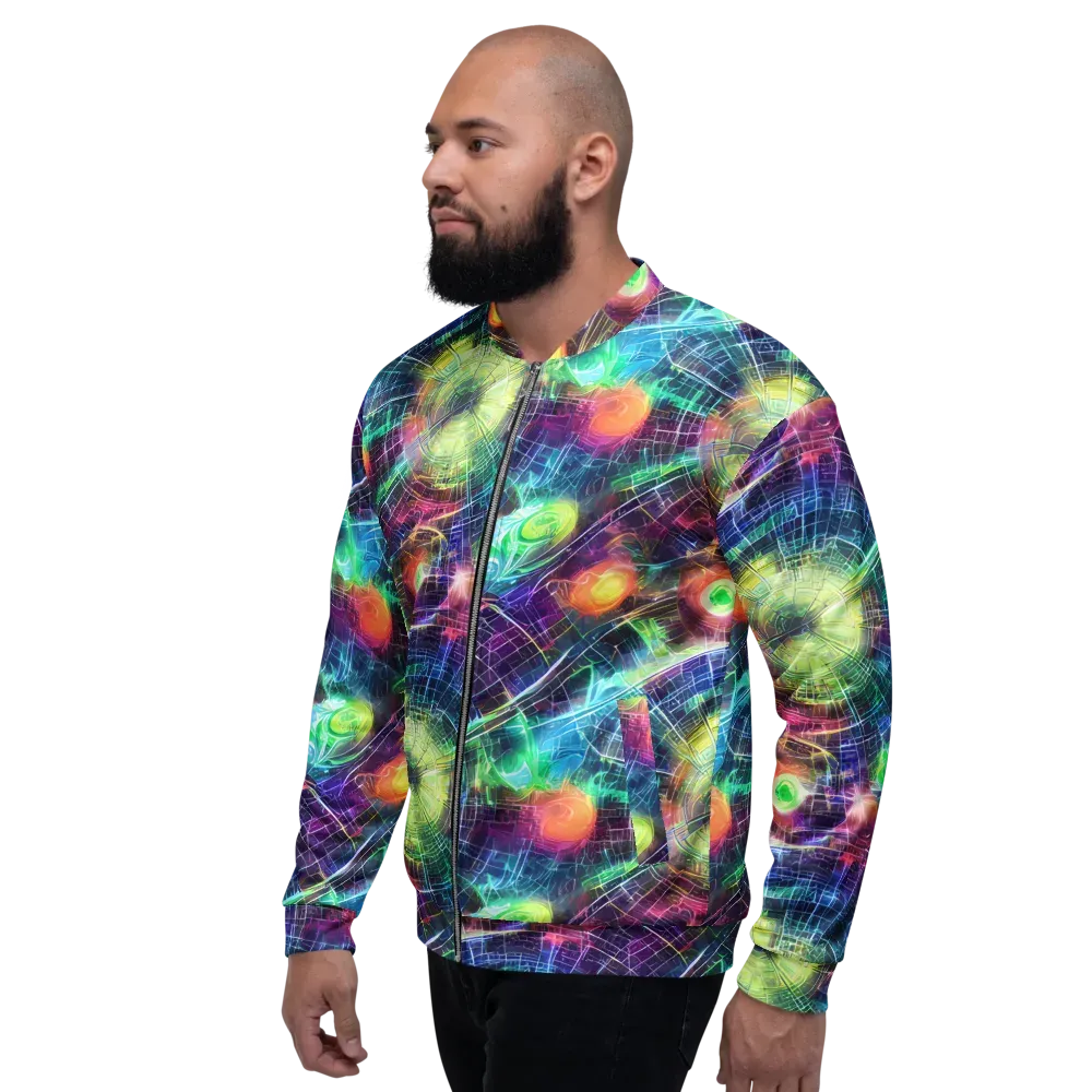 Nova Network on Bomber Jacket — Left