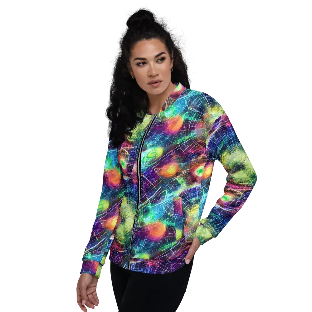 Nova Network on Bomber Jacket — Left