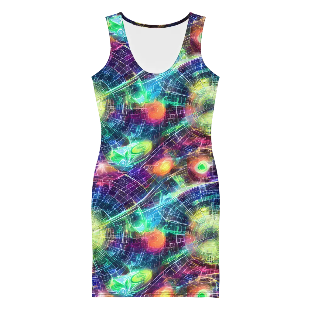 Nova Network on Bodycon Dress — Front