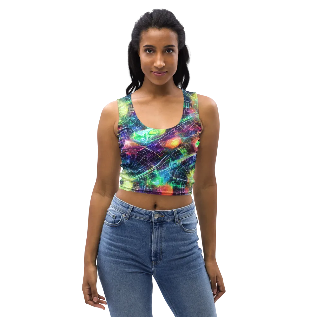 Nova Network on Crop Top — Front