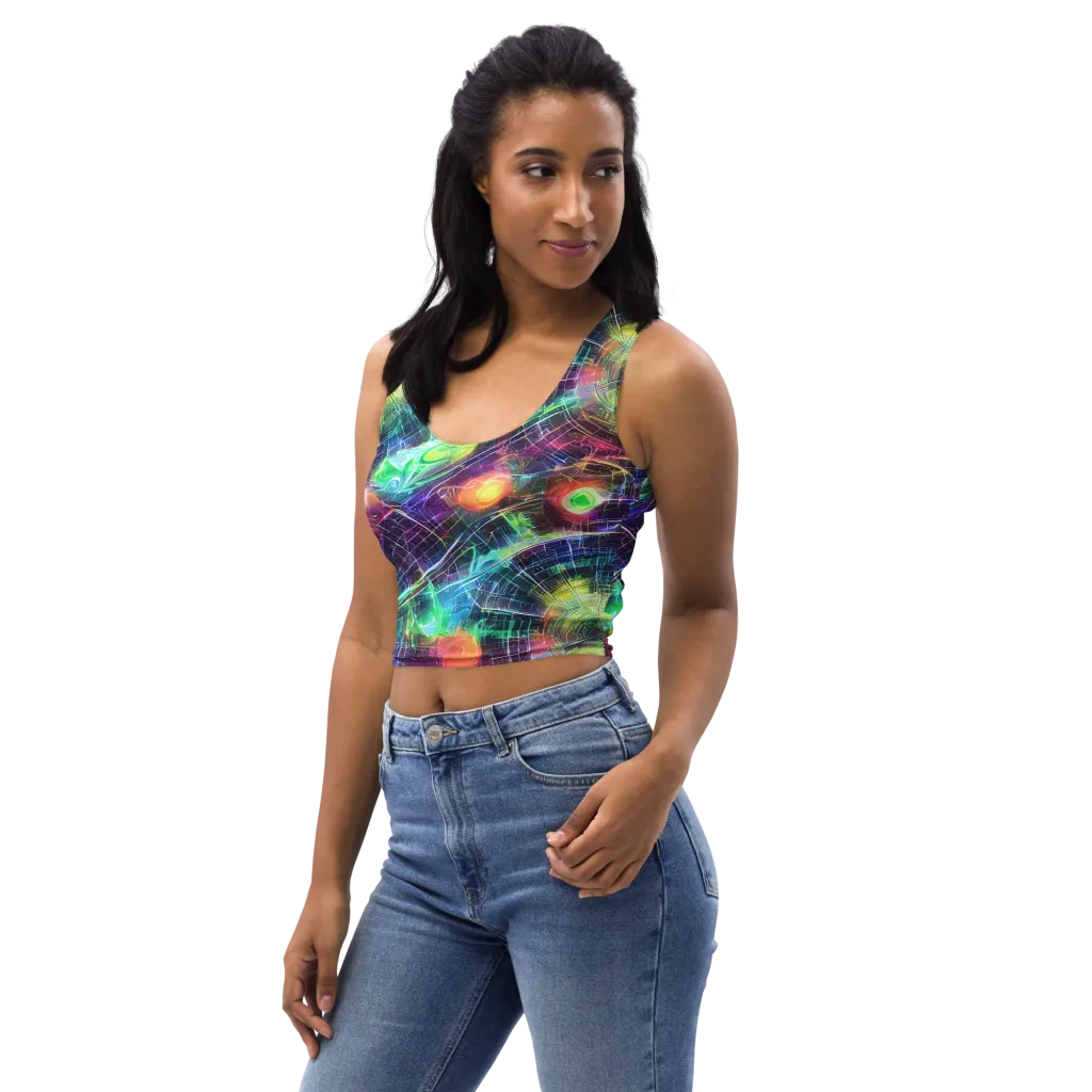 Nova Network on Crop Top — Left Front