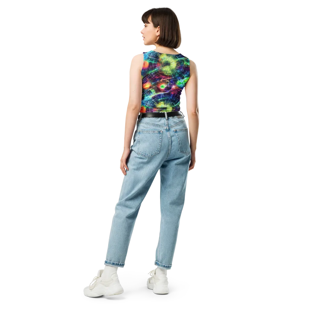 Nova Network on Crop Top — Back