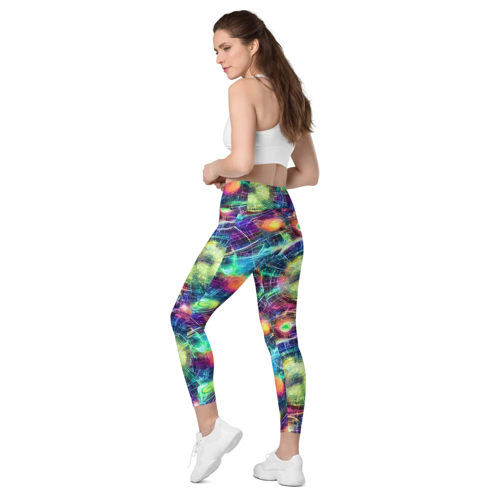 Nova Network on Leggings with Pockets — Left Back