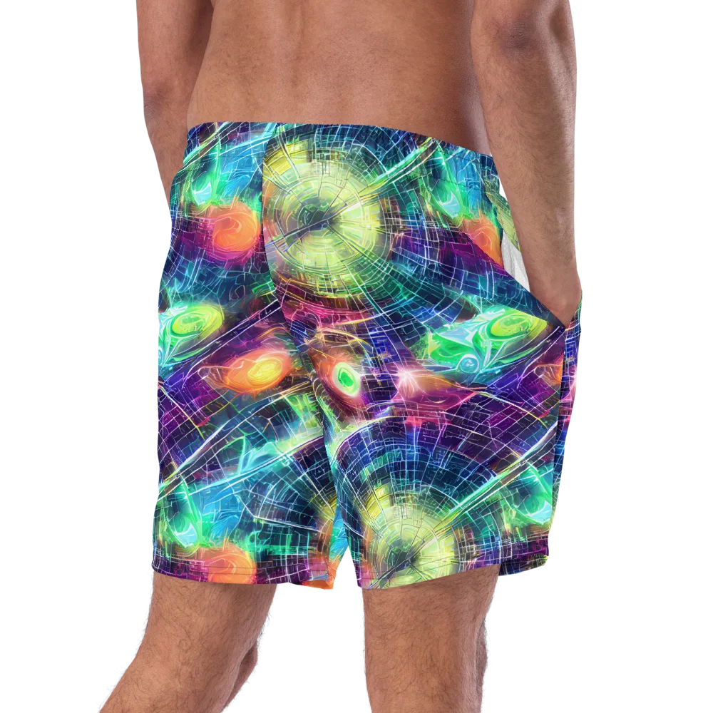 Nova Network on Swim Trunks — Right Back