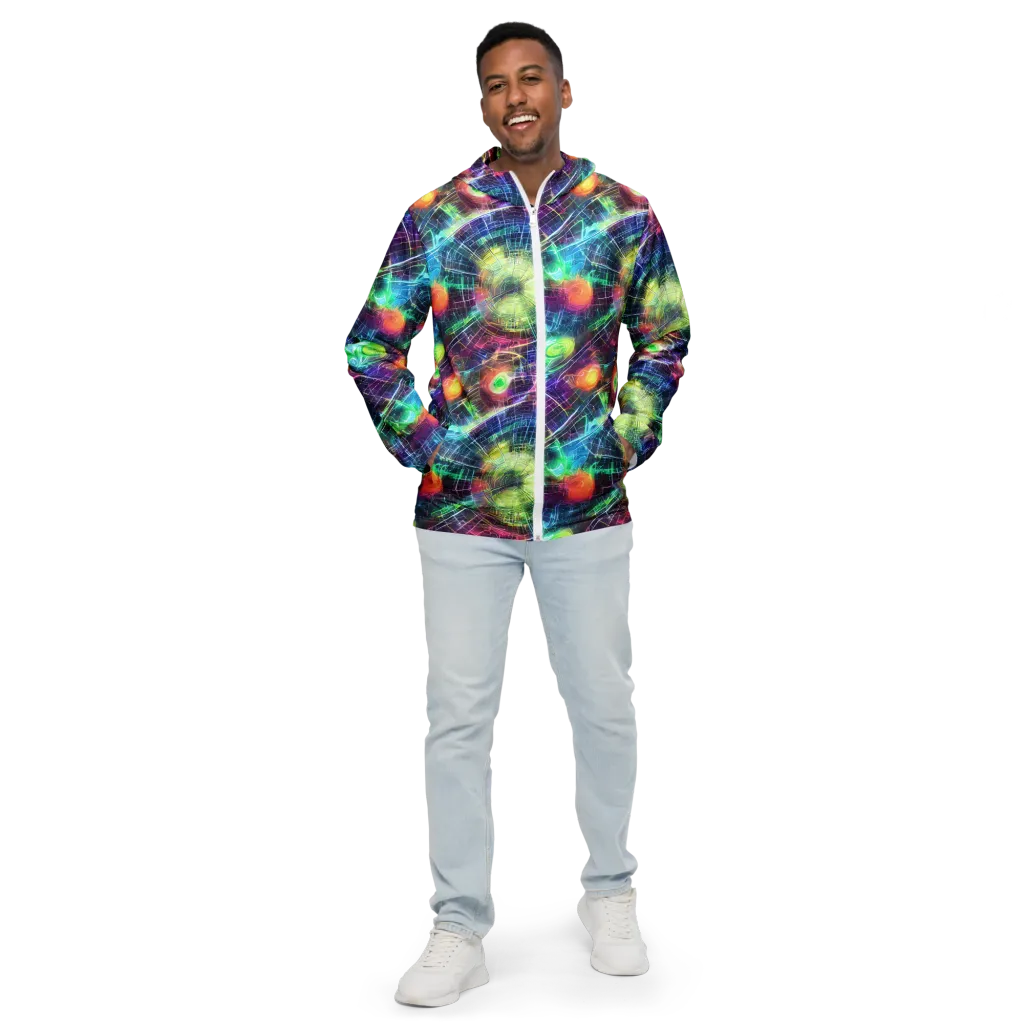 Nova Network on Men's Windbreaker — Front