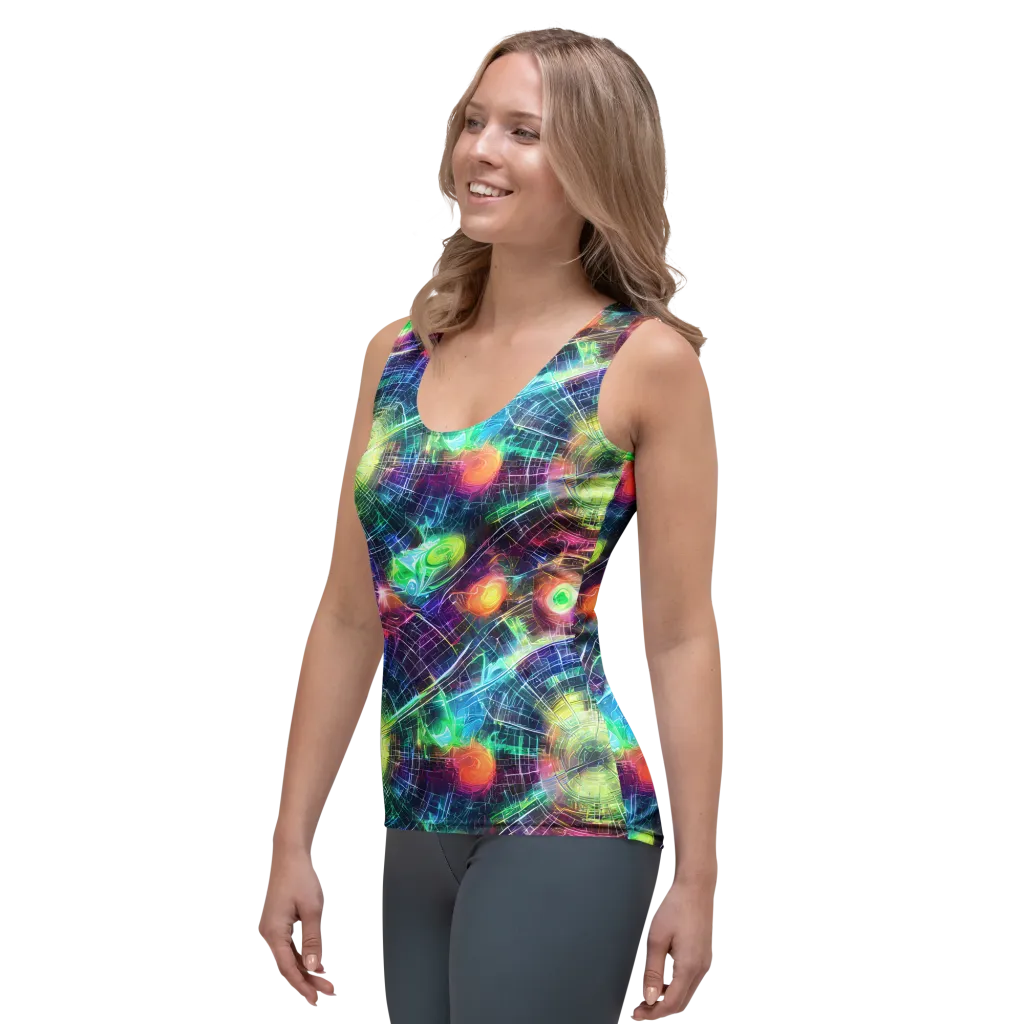 Nova Network on Women's Tank Top — Left Front