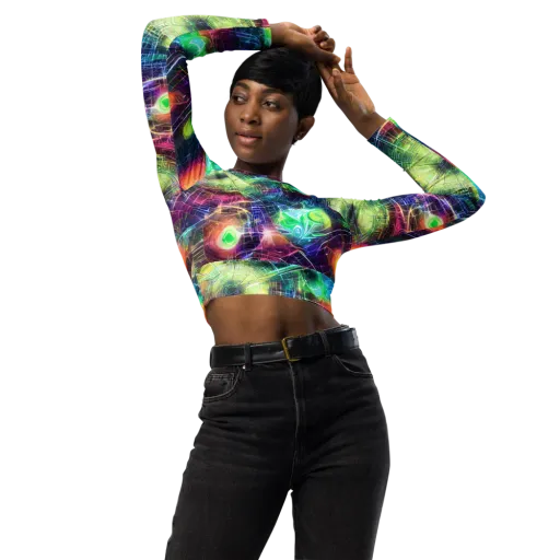 Nova Network on a Long Sleeve Crop Top